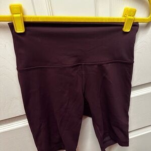 Women’s Small Burgundy LuluLemon Bike Shorts